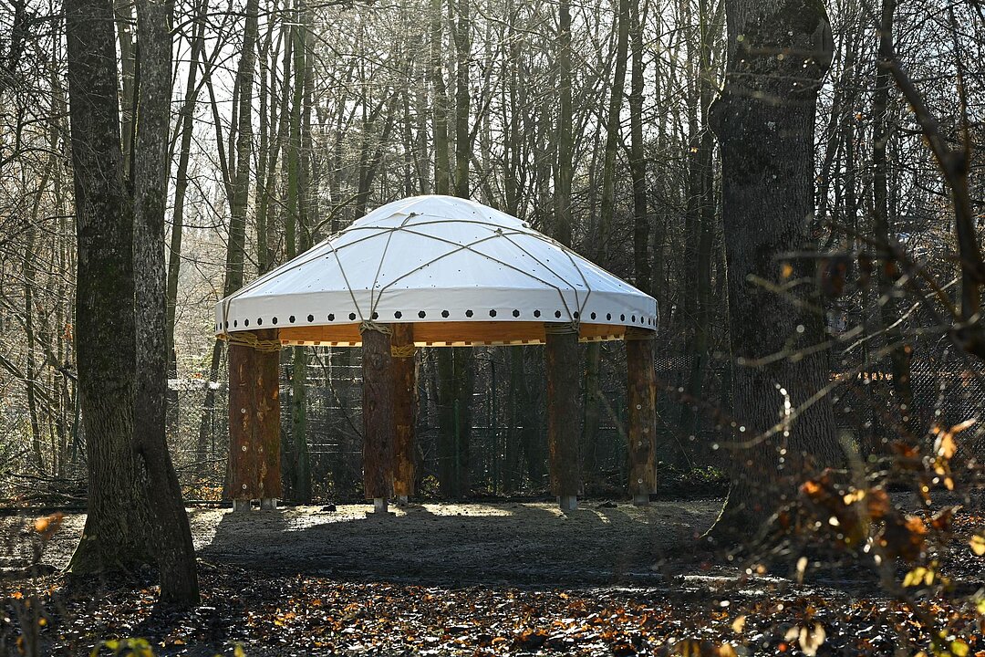 der Unterstand für die Yaks auf der alten Anlage