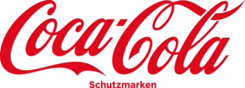Logo Coca Cola, Sponsor des Tierpark Hellabrunn.