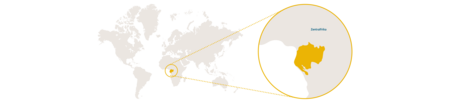 Verbreitungskarte Westlicher Flachlandgorilla