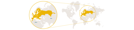 Distribution map common toad