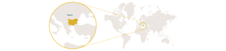 Distribution map screw-horn longhaired goat 