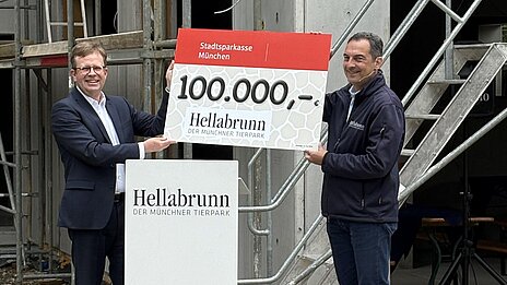 Dr. Bernd Hochberger (SSKM) und Dr. h.c. Rasem Baban (Tierpark)