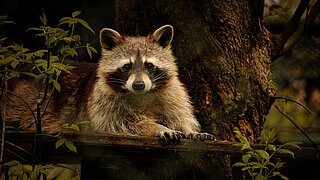 Nordamerikanischer Waschbär im Tierpark Hellabrunn 