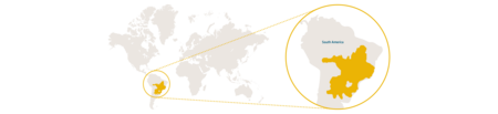 distribution map maned wolf