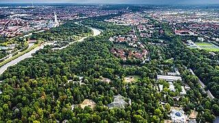 aerial photography Hellabrunn