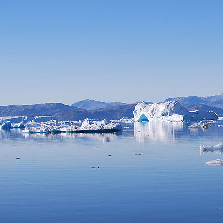 Eine Eisfläche in Grönland