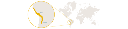 Distribution map domestic guinea pig