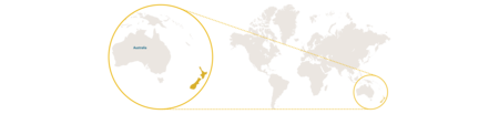 Distribution map kunekune