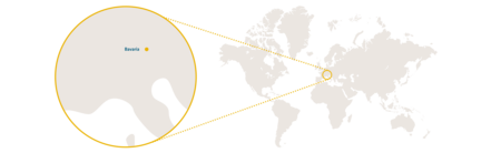 Die Verbreitungskarte der bayerischen Kurzohrmaus.