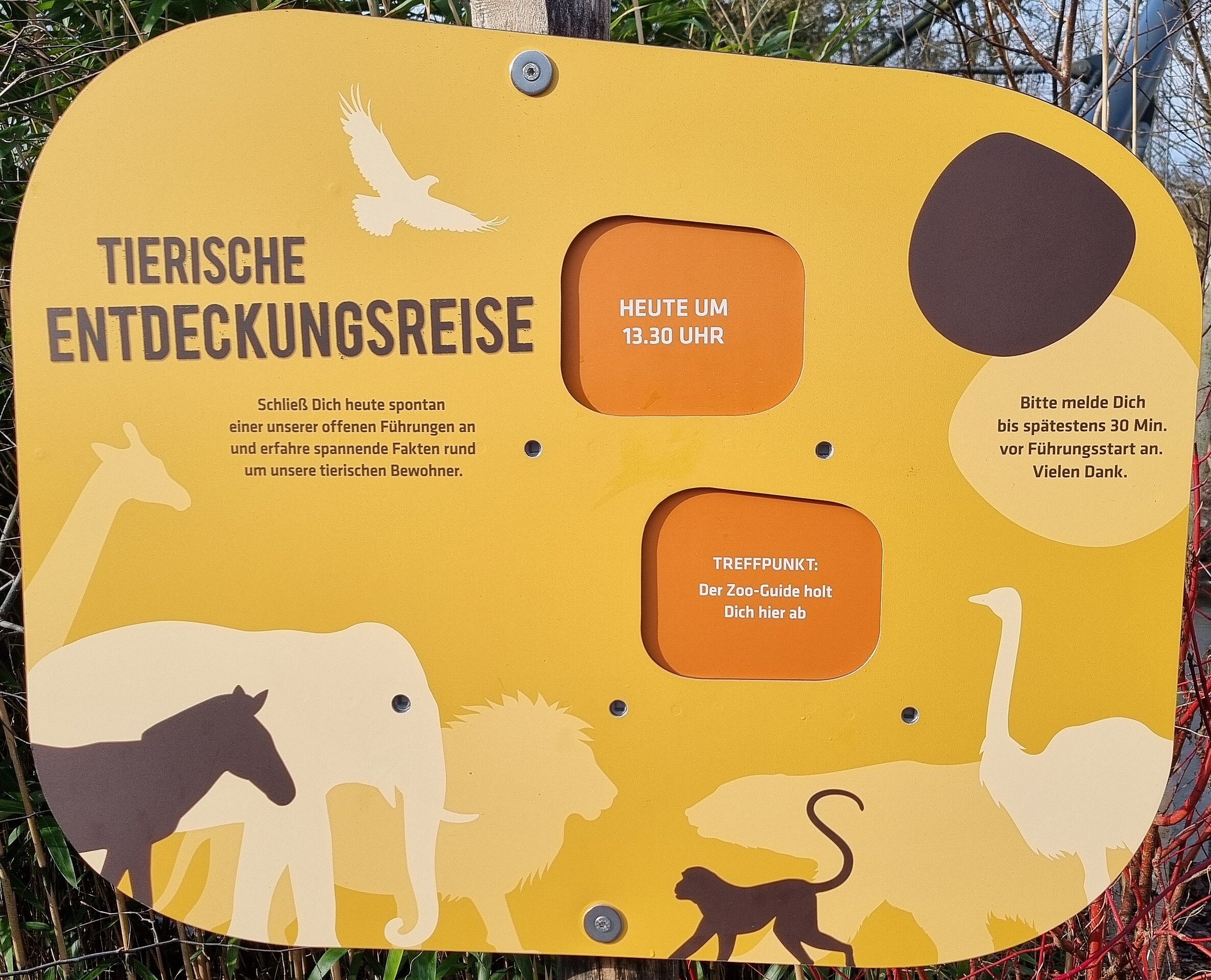 Anmeldung für angegebene Uhrzeit möglich.